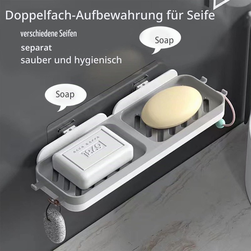 RCQD Soap Dish, Soap Dish with Drain, Soap Box for