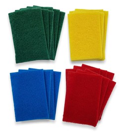 Heavy Duty Scouring Pads – Pack of 16 – Extra Durable & Great for Scrubbing