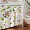 Fujitoya Wall Sticker, Plants, Leaves, Fruits, Avocado, Removable, Scandinavian Style,