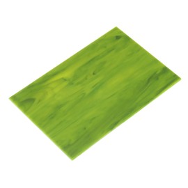 sourcing map Stained Glass Sheet Mosaic Tile 7.9 Inch x 5.9 Inch Green Stained Glass Sheets for Crafts DIY, Art Project