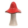 Fyne-Finds Ceramic Mushroom Autumn Fall Toadstool Red & White Painted