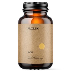 Promix Nutrition Heme Iron Supplement | Gut Friendly | 11mg polypeptide Formula - 90 Count