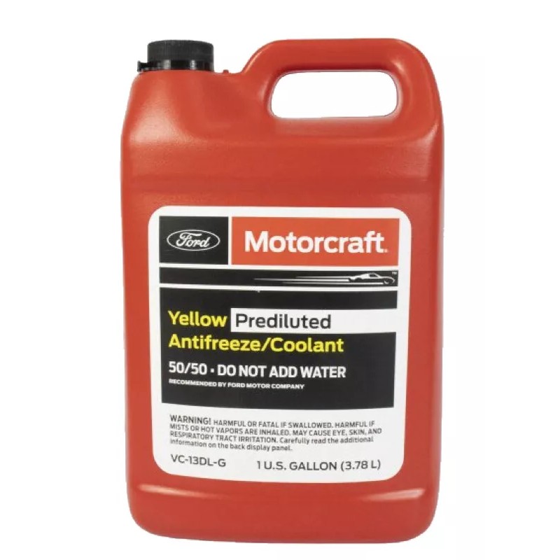 Motorcraft 2 Gallons Engine Coolant Antifreeze MOTORCRAFT Orange/Yellow Pre diluted