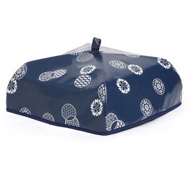 Astro 611-82 Food Cover, Navy, Japanese Pattern, Modern Pattern, Dining Table Cover, Aluminum Vapor-Deposited Insulation, Kitchen Parasol, Meal Prep, Keep Warm, Insects, Dustproof, Picnic, BBQ