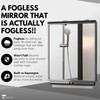ToiletTree Products Fogless Shower Bathroom Mirror with Squeegee and Travel