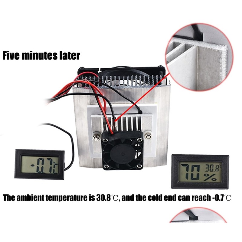 Mini Air Conditioner DC 12V DIY Thermoelectric Peltier Refrigeration Cooling