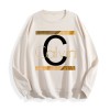 Women's Calvin Graphic Crewneck Sweatshirt, US Warehouse, 6 ColorsSize: M,