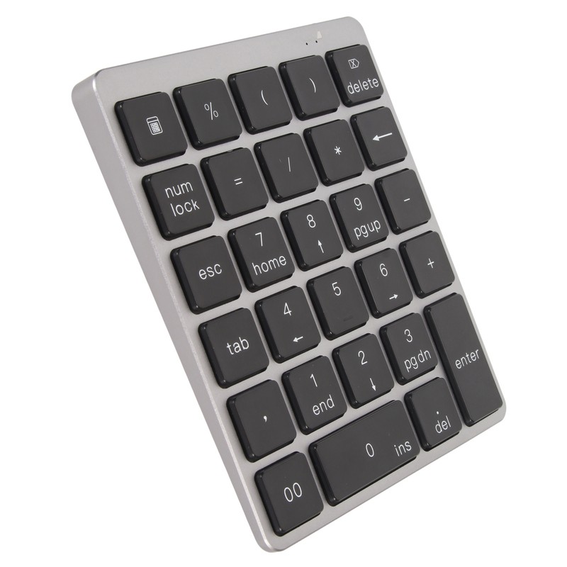 Numeric Keyboard Mini USB Rechargeable Wired 28 Keys Thin Portable