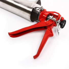 Caulking Gun Caulking Tool Hand Caulk Gun Mortar Tubes Caulk Tool Grout Gun Cement Grout Applicator Tool Brick Mortar Sprayer Stainless Steel Caulking Tools +2 Nozzle