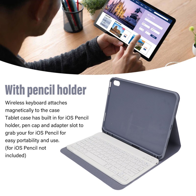 Tablet Wireless Bluetooth Keyboard for IOS Magnetic Keyboard and Detachable