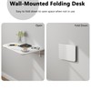 MCMACROS Wall Mounted Folding Table Space Saving Floating Desk for