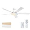 addlon Ceiling Fans with Lights, 52 inch Flush Mount Ceiling
