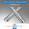 ZHUOJUN 1 Pair Full Extension Drawer Slides 100 LB Load
