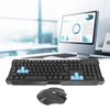 Wireless Keyboard Mouse Combo Set 2.4G Multimedia USB Receiver for