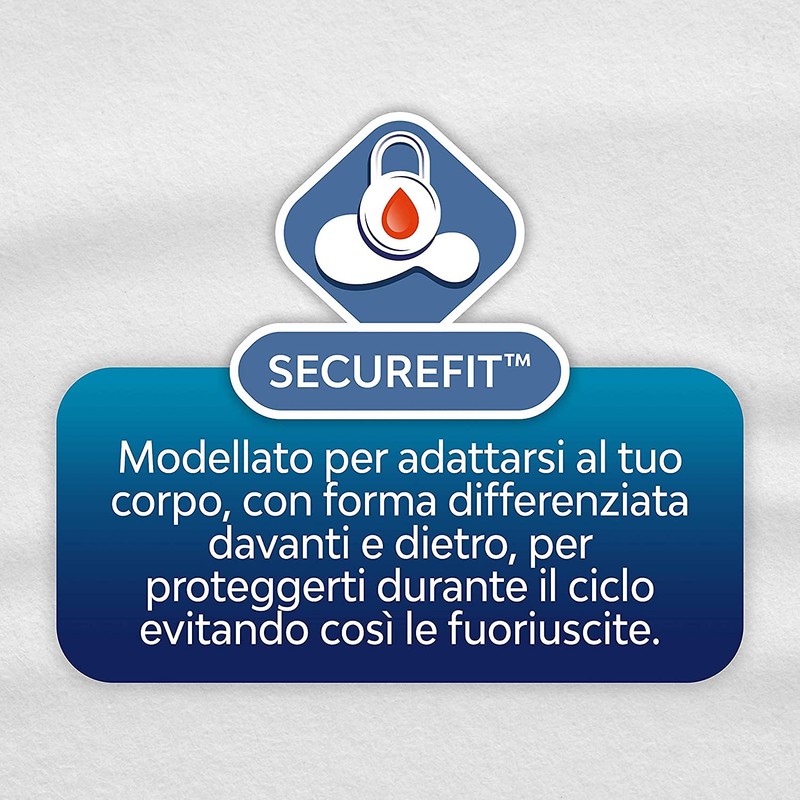 nuvenia Damenbinden mit Flügeln, normal mit SecureFit – 16 Stück