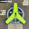 Hiclean 15" Pressure Washer Surface Cleaner with Wheels 3400 PSI