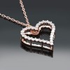 Open-Space Heart Pendant Necklace for Womens - Heart of Love