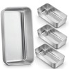 LIANYU 4 Pack Loaf Pans for Baking Bread, 9x5 Inch