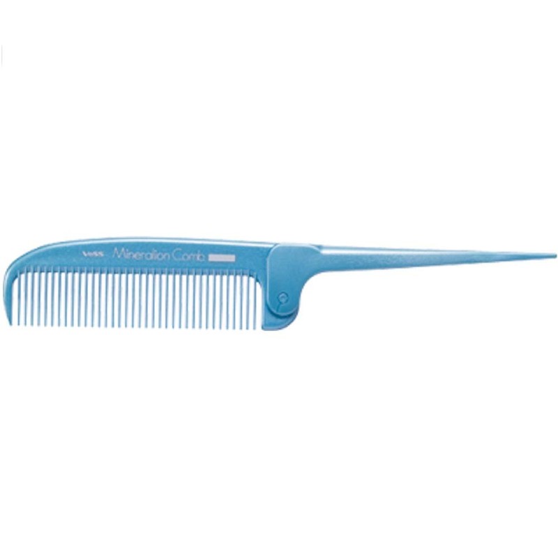 Bess Mineral Ion Comb, Thin Folding Comb, Blue, 1 Piece