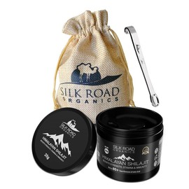 SILK ROAD ORGANICS Premium Himalayan Shilajit Soft Resin 35g - 85+ Trace Minerals for Stamina, Focus & Wellness - Natural - Weight: 35g