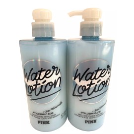 Victoria's Secret Pink Water Refreshing Body Lotion Hyaluronic Acid 2 PC Set NEW