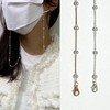 Pearl Accent Beaded Chain Mask Strap MST32 Gold 2ea