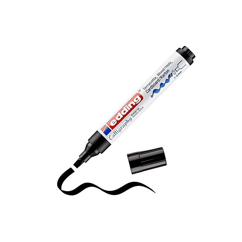 Edding 1455 Calligraphy Marker - Black