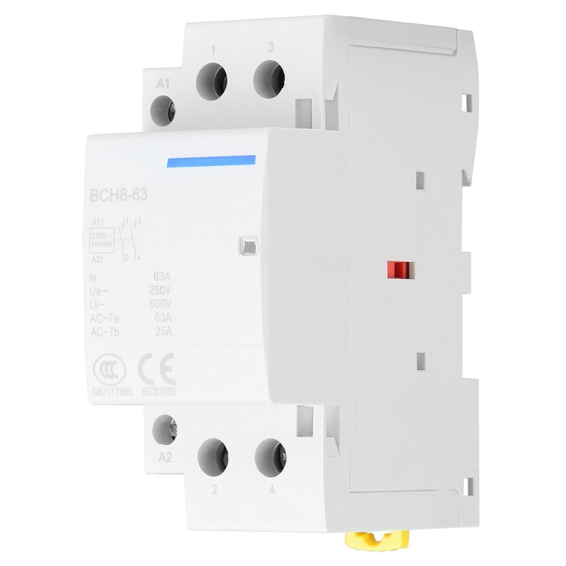 2P 63A Household AC Contactor DIN Rail Mount 2NO (/)