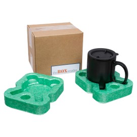 Mug 15oz. Shipping Box with Foam Inserts | 12-Pack | Sustainable and Protective | Eco-Friendly | EPE USA