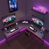 VICTONE L Shaped Gaming Desk, Corner Desk with Monitor Stand,