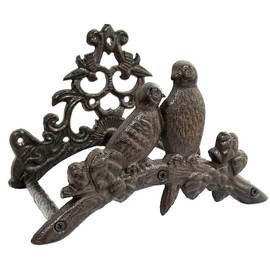 Garden Hose Holder Cast Iron Heavy Duty Water Hose Hanger, Outside Wall Mount, Solid Metal Decorative Rack/Organizer/Stand, Easy to Install, Hold Up to 50/75/100 ft (2 Birds)