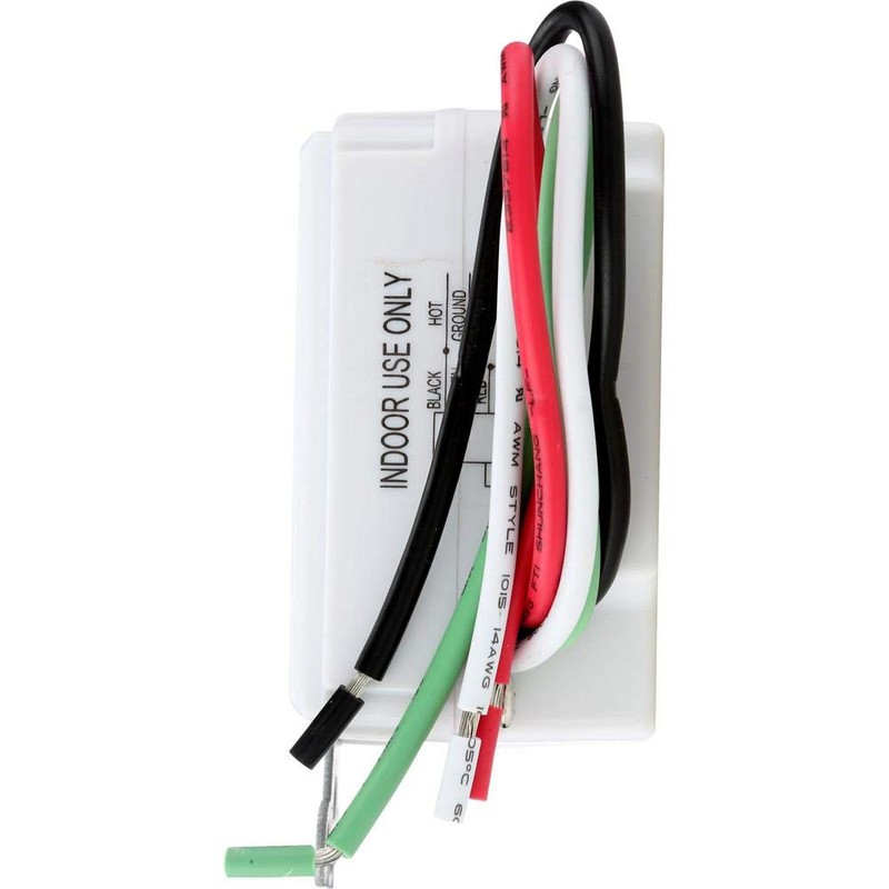 Westek TMDCD60 Hardwire Indoor Countdown 6-Setting Wall Switch Timer, White