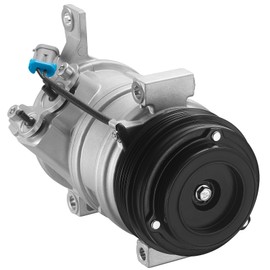 BDFHYK 15169965 Air Conditioning A/C Compressor Compatible with Chevy Silverado, Suburban, Sierra, Avalanche, Express, Tahoe, Yukon, Escalade, & More - with 2 Mounting Holes