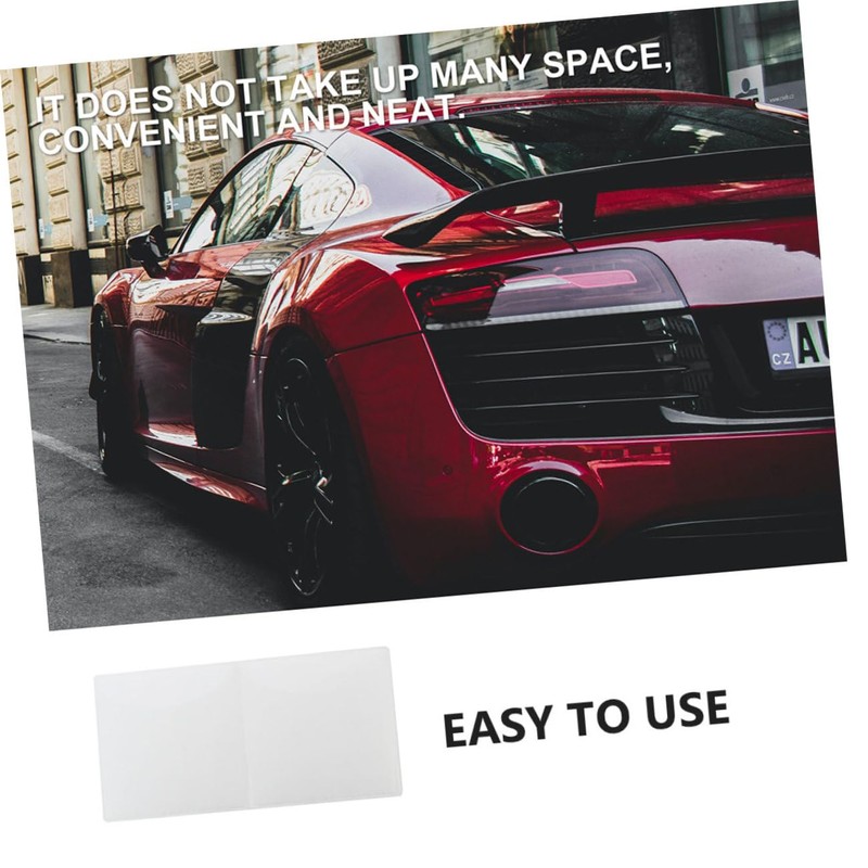 Ciieeo 5Pcs Clear Static Cling Windshield Film for Car Easy