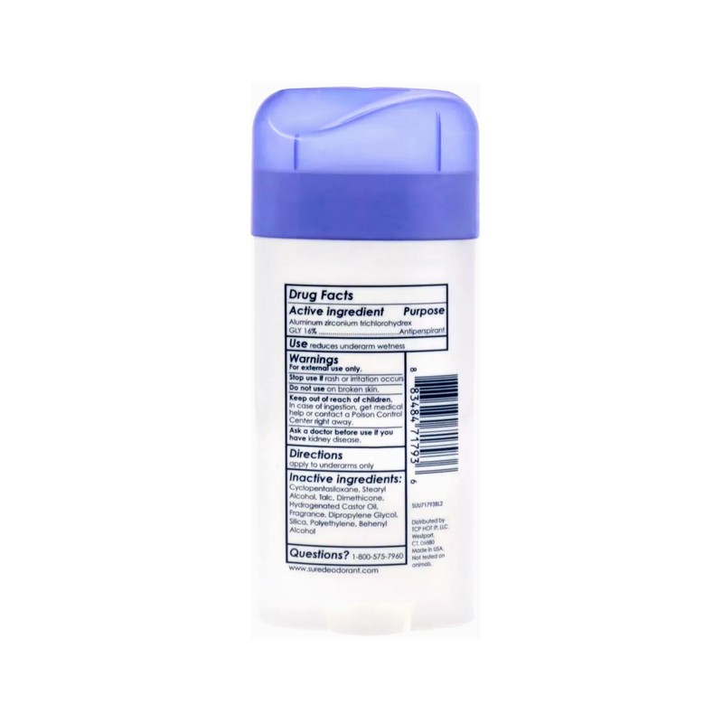 Sure Original Solid Anti Perspirant and Deodorant, Regular Scent, 2.7-Ounces