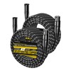 VANDESAIL Long XLR Cables 30ft 2 Pack, Nylon Braided XLR
