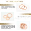 225 Pieces Copper Metric Flat Washers, Sealing Washers, Kindroufly 10