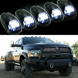 Cab Roof Top Marker Lights Cover Fit for D-odge Ram 2003-2016 1500/2500 /3500/4500 /5500 stock roof cab marker(White Light)