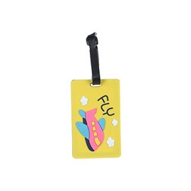 Colorful & Fun Transportation Themed Travel Suitcase ID Luggage Tag and Suitcase Label (Fly ~ 4" x 2.5")
