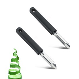Pack of 2 Premium Potato Peeler, Vegetable Peeler, Professional Cucumber Peeler, Asparagus Peeler, Test Winner, Stainless Steel Potato Peeler, Carrot Peeler