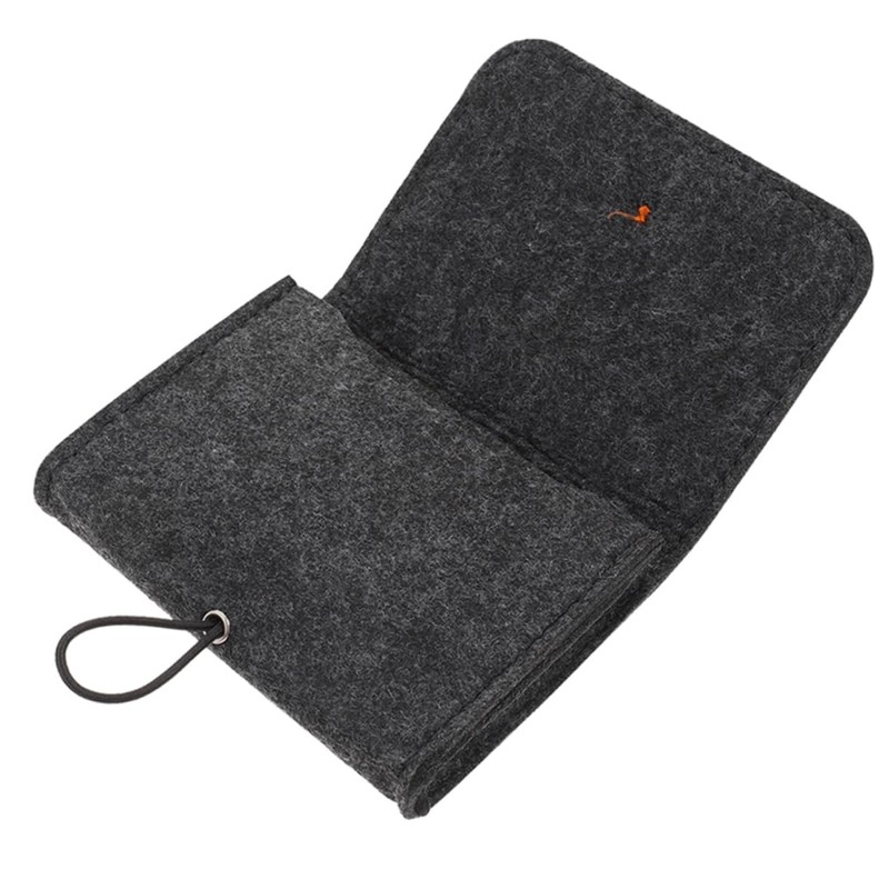 FOMIYES 2pcs Essential Oil Storage Carrying Case Felt Organizer Pouch