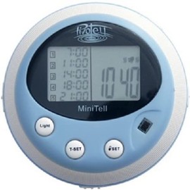 Pivotell Minitell Alarmed Pill Reminder - with up to 5 Audio and/or Vibrating Alarms per Day