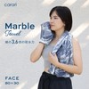 Carari Face Towel, 3.6 Times Absorbent Microfiber, Marble Gray, Quick