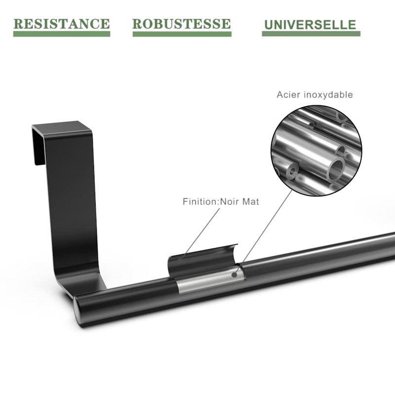 CIOBOAN Door Towel Holder Kitchen Towel Holder No Drilling Kitchen