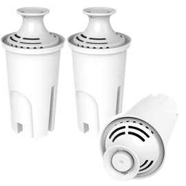Water Filter Replacement for Brita Pitchers and Diapensers,3 Packs Water Filters fits for Brita OB03, Classic 35557, Mavea 107007 by APPLIANCEMATES