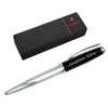 Pierre Cardin CHRISTOPHE Twist Ballpoint Pen Chrome Black with Laser