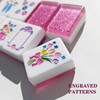 HYZYey Mahjong Tile Set 160 Acrylic Engraved American Mahjong Sets