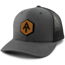Appalachian Trail Wood Grain Patch Classic Snapback Trucker Charcoal