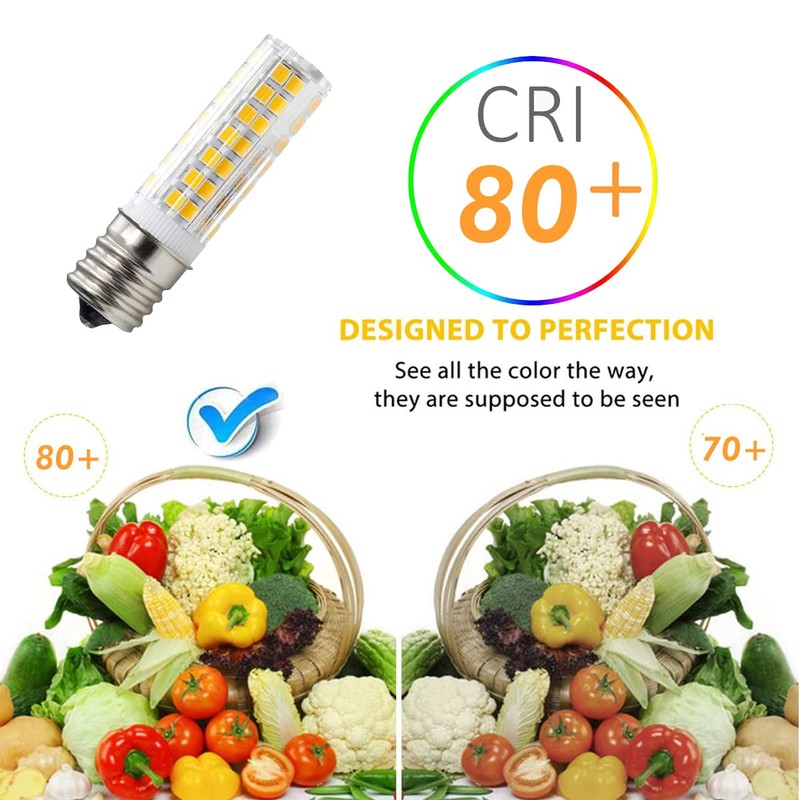 HXWY E17 LED Bulb for Microwave Oven Over Stove Appliance,