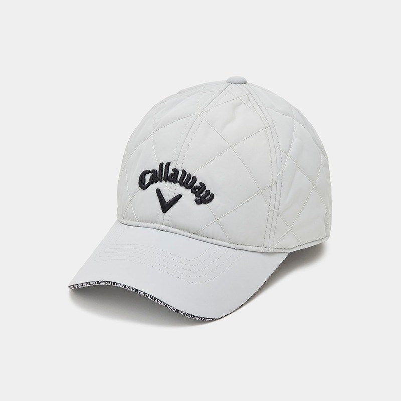 Callaway C24291110 Men's Cap, Quilting, Adjustable Size, Golf Hat, 1020_grey